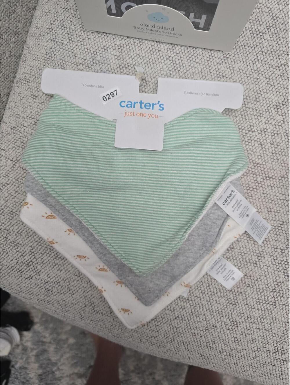 New carters, bandana bibs item, 297 bin 15